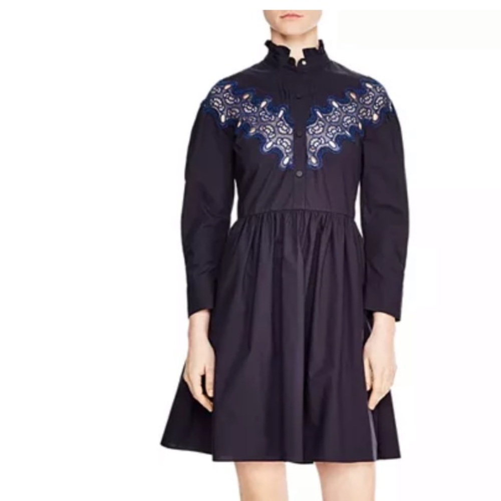 A crochet Sandro dress.